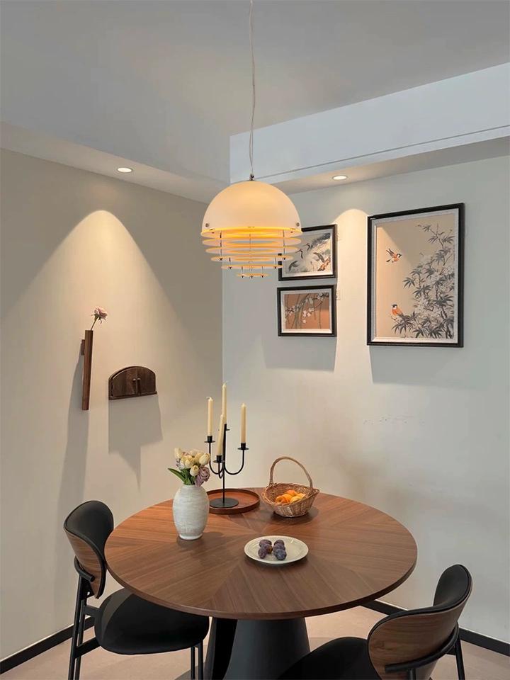Real review image of the pendant lamp over a dining table