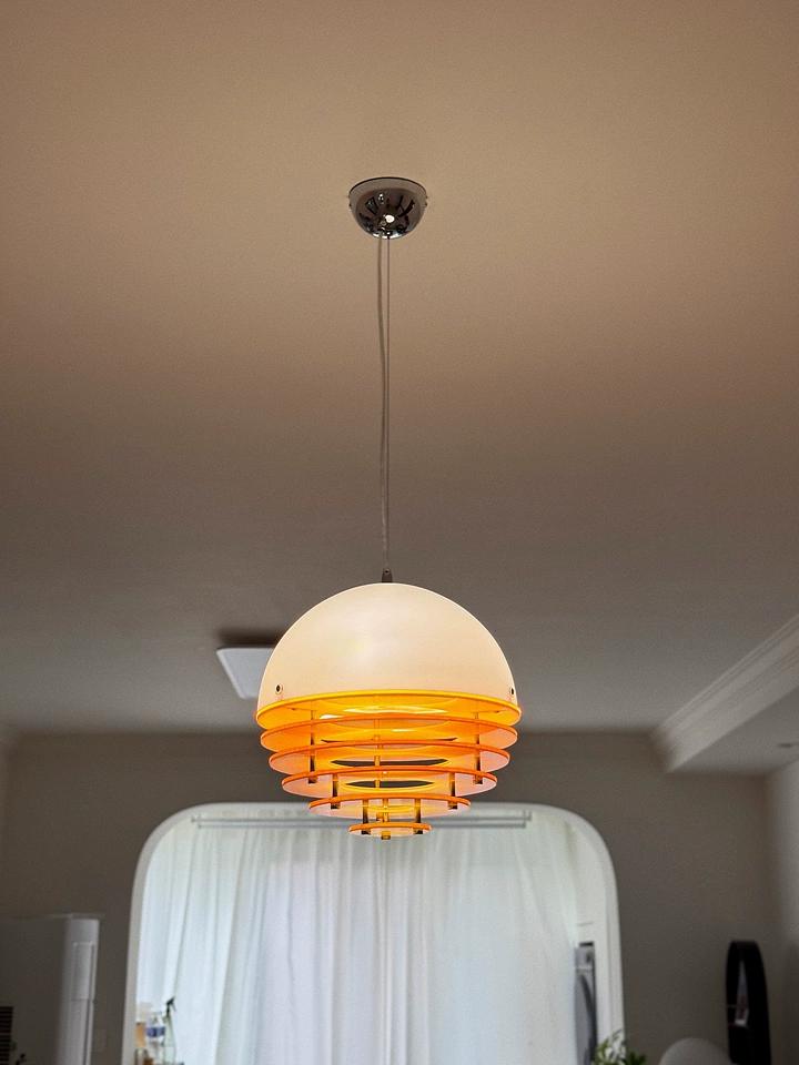 Real review image of the pendant lamp installed in a room