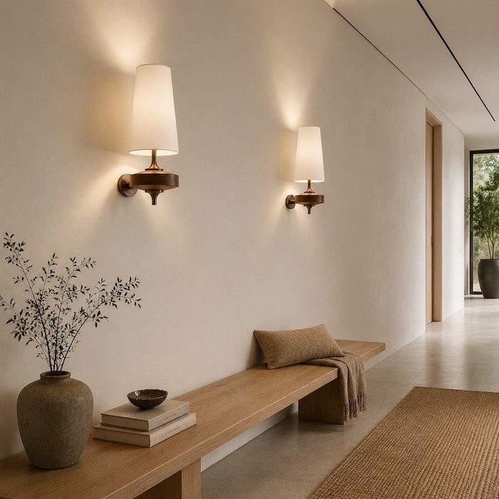 contemporary_hallway_multi_sconce