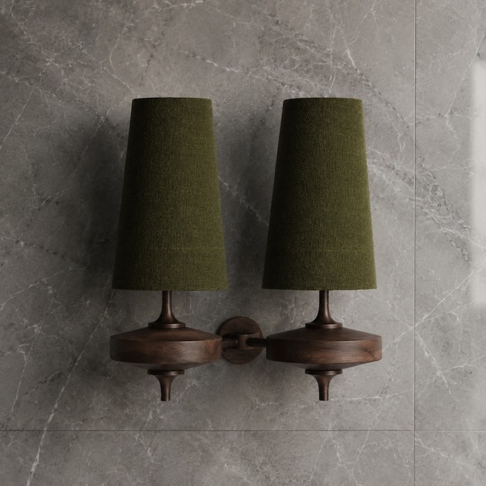 matte-finish-wood-lamp-marble-wall