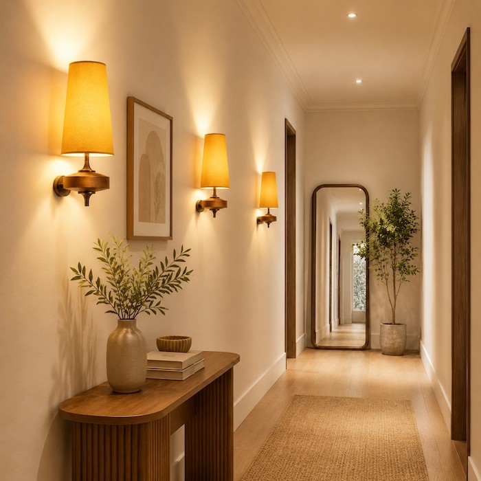 hallway-lighting-rhythm-multiple-sconces