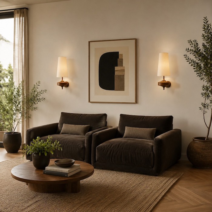 symmetrical-wood-wall-sconces-living-room-styling