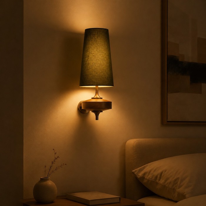 warm-ambient-lighting-fabric-shade-sconce