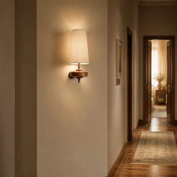 hour-rho-wood-wall-lamp-in-cozy-hallway