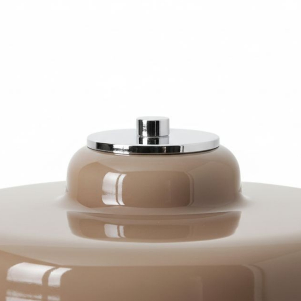 Koloro lamp layered glass top detail