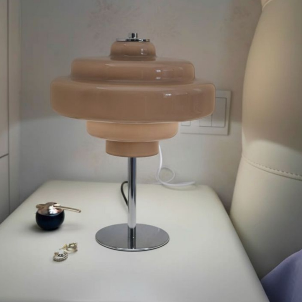 Customer photo of Koloro glass lamp on a side table
