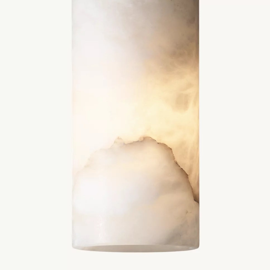 Natural alabaster stone will have distinctive veins