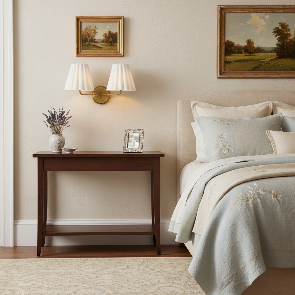 Lindi Double Wall Sconce – Matthews Pleated Linen Shades for Bedroom