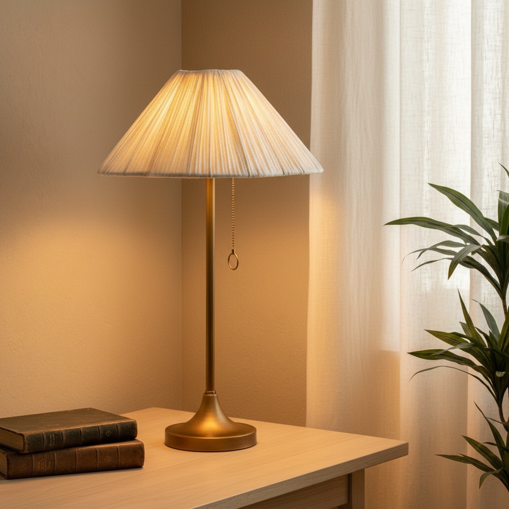 Lindi table lamp with light on