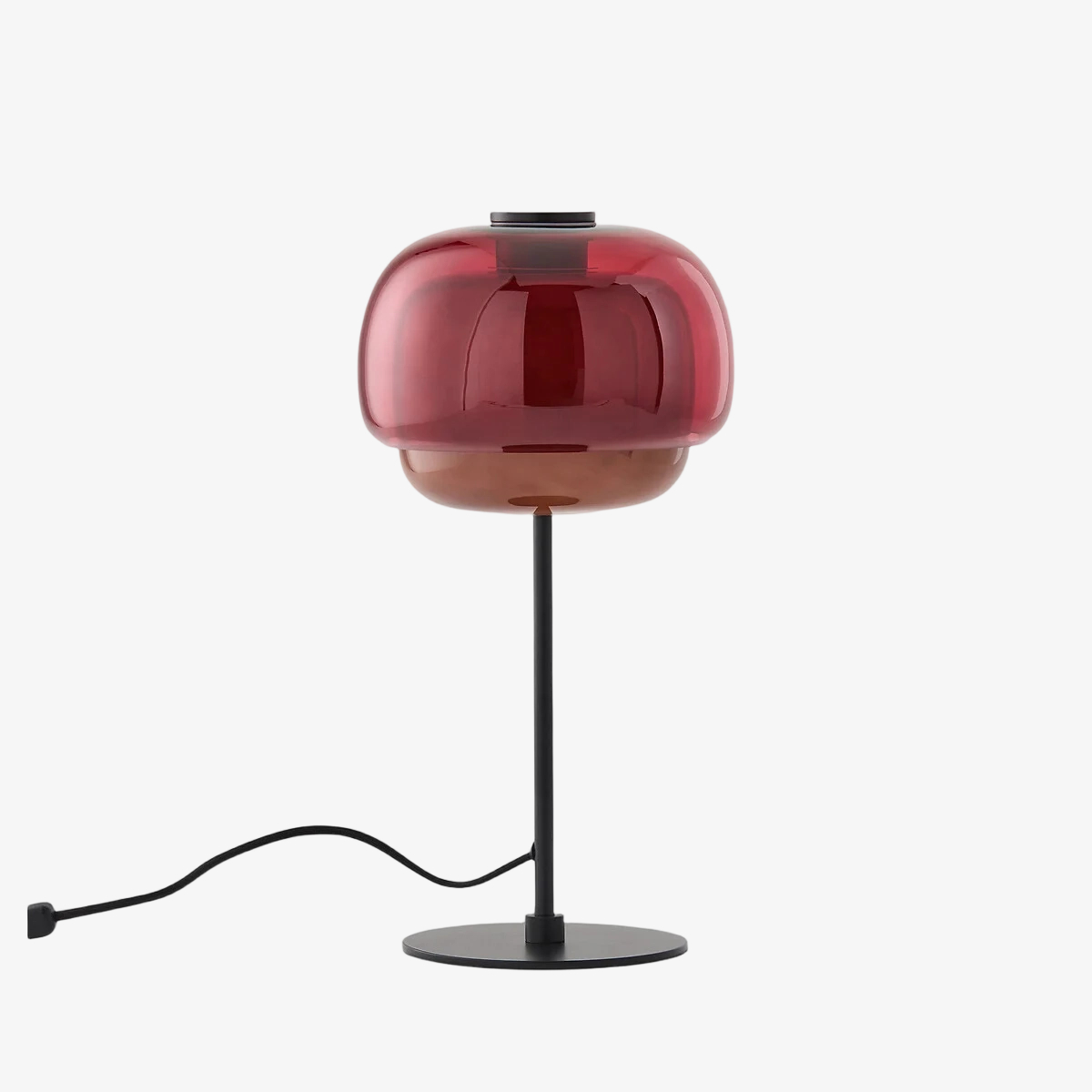 Red Clinco glass table lamp