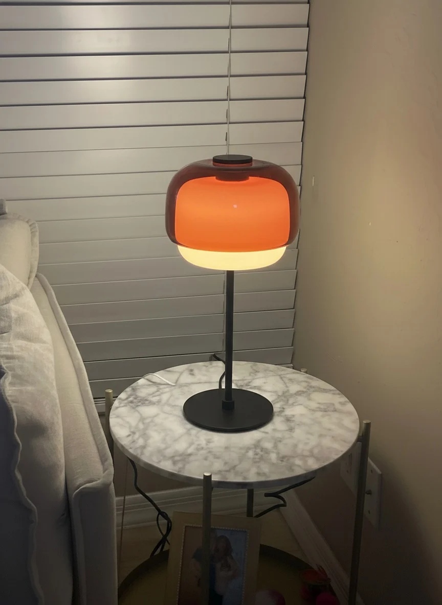 Customer photo of Clinco table lamp on a bedside table
