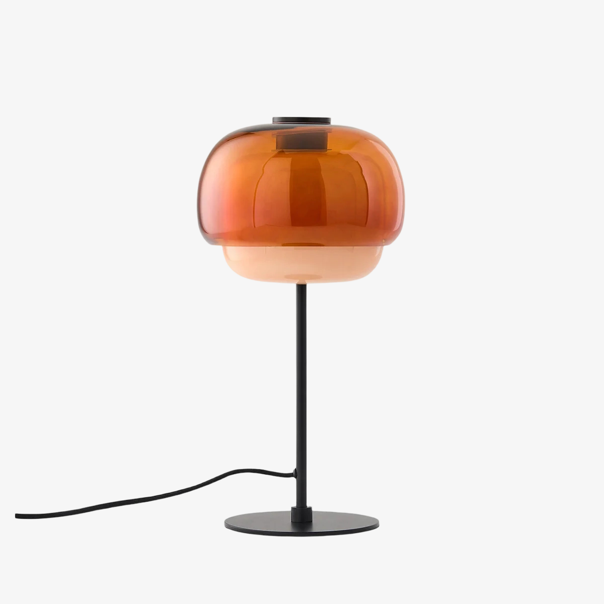 Dark orange Clinco glass table lamp
