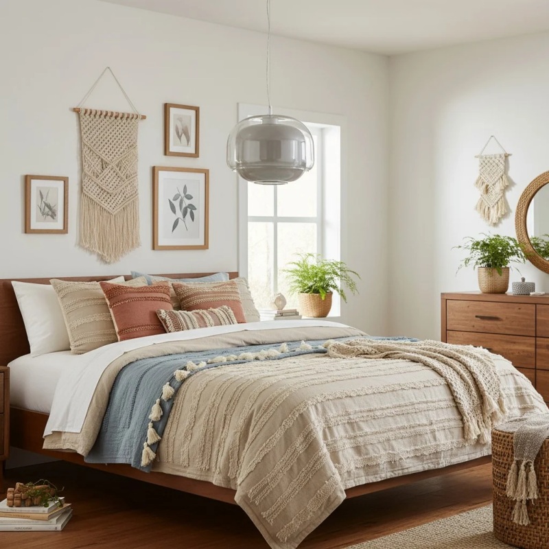Clinco pendant in a bedroom scene