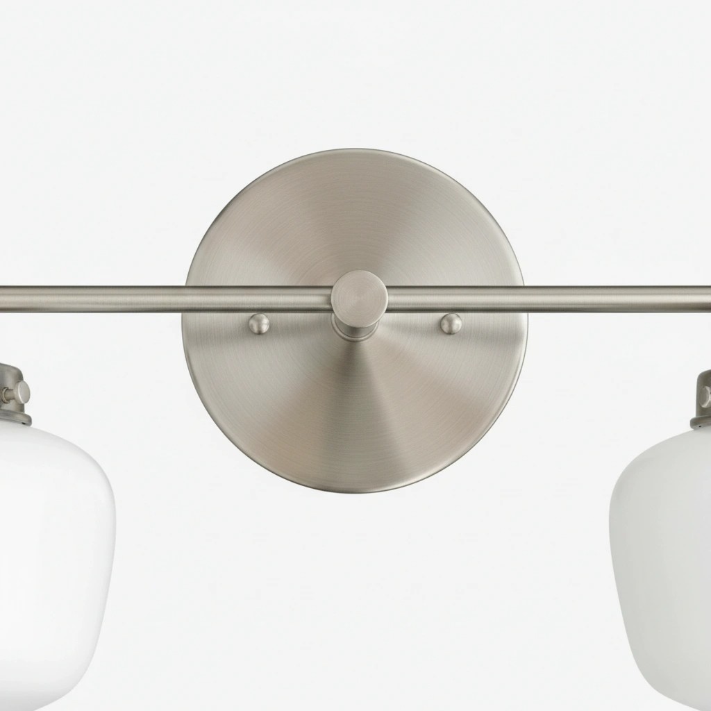 Round canopy and horizontal bar detail