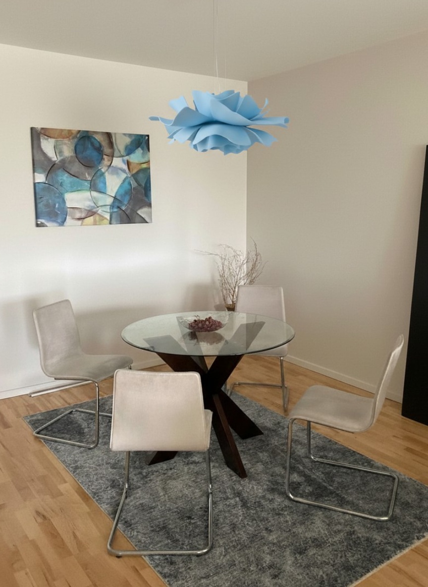 Customer photo of the lotus flower pendant light