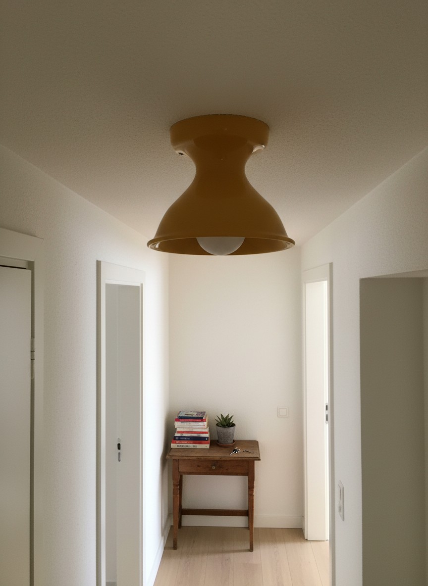Customer photo of yellow Dravin ceiling light in hallway
