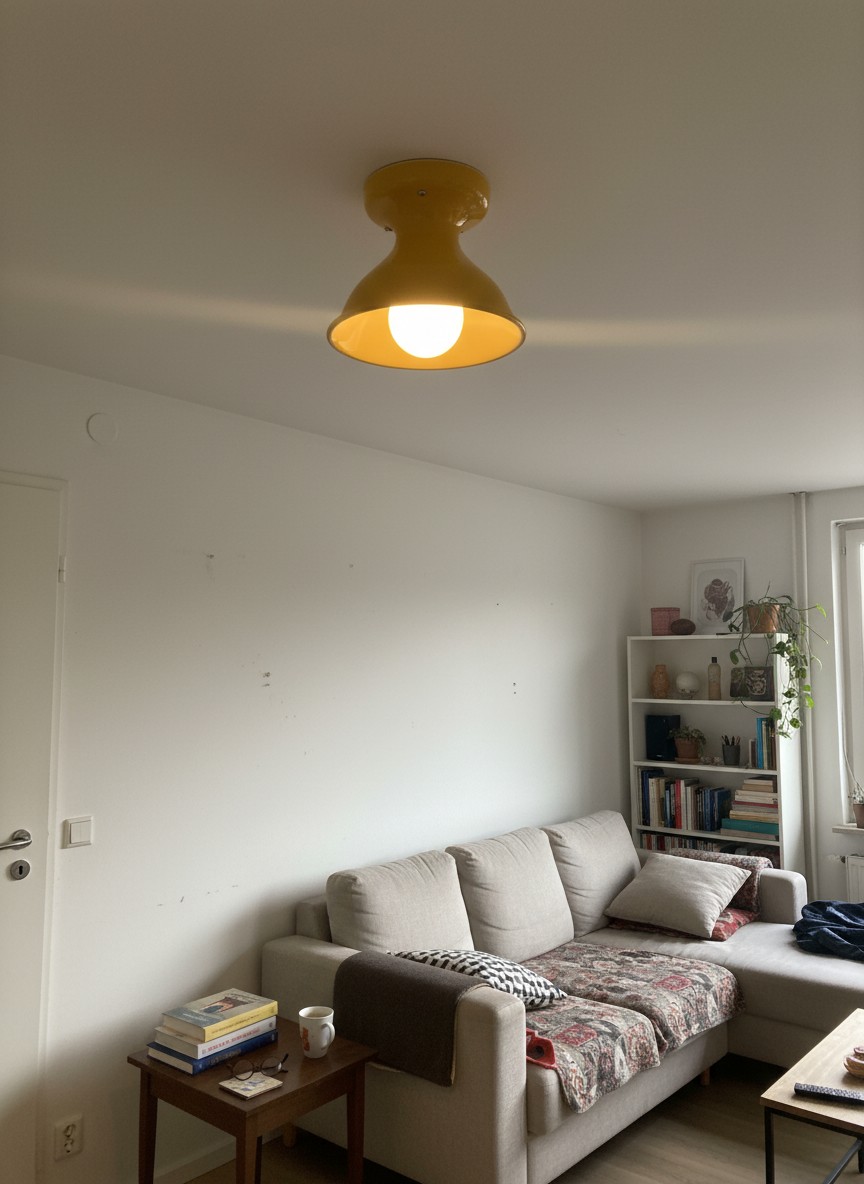 Customer photo of yellow Dravin ceiling light in living room