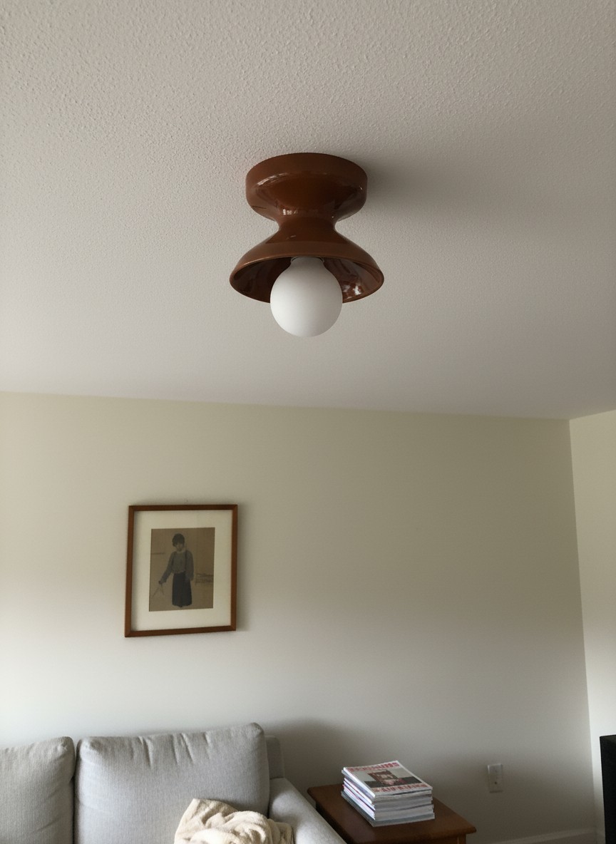 Customer photo of auburn Dravin ceiling light in living room