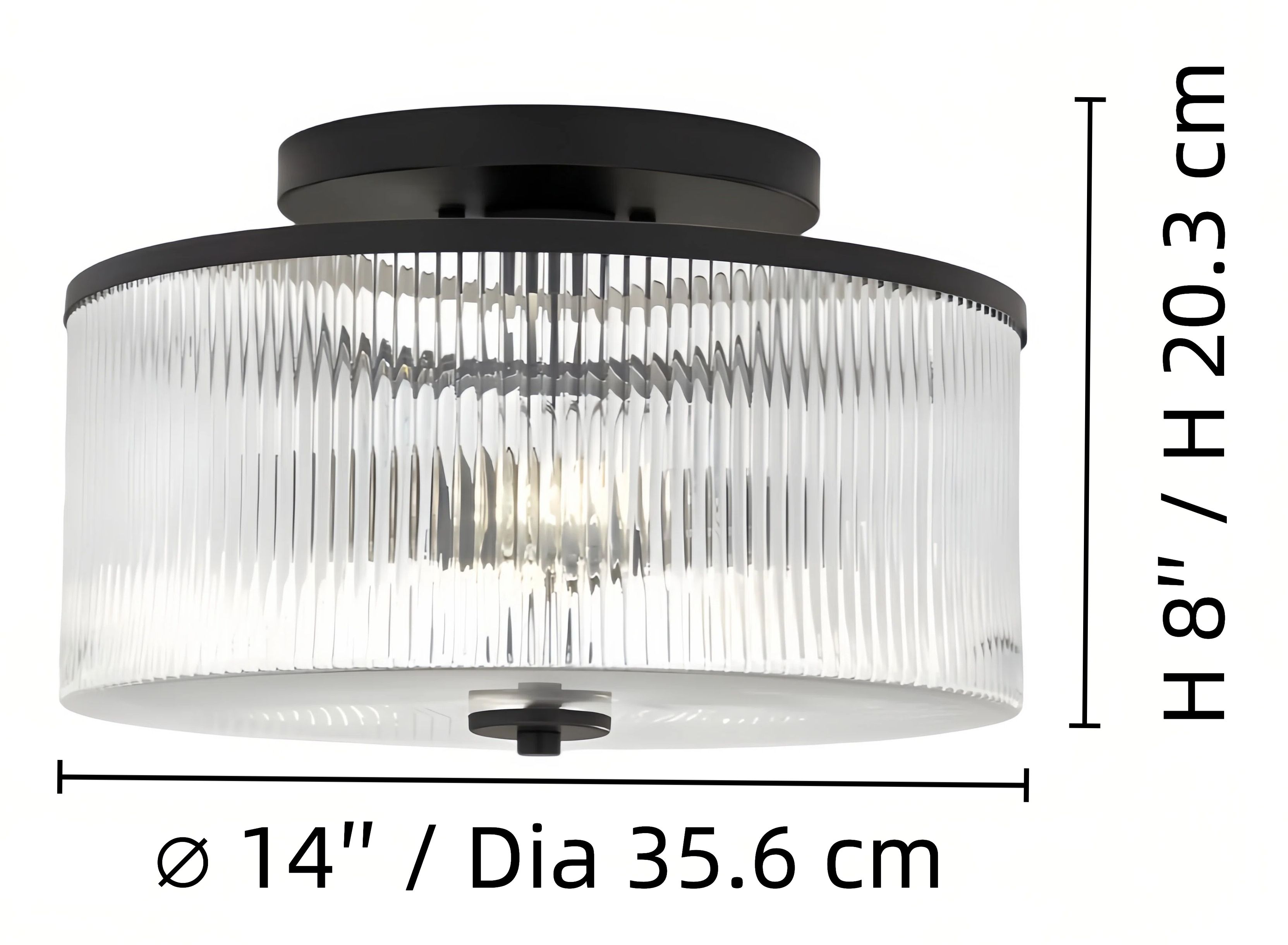 Bravira ceiling light specification view