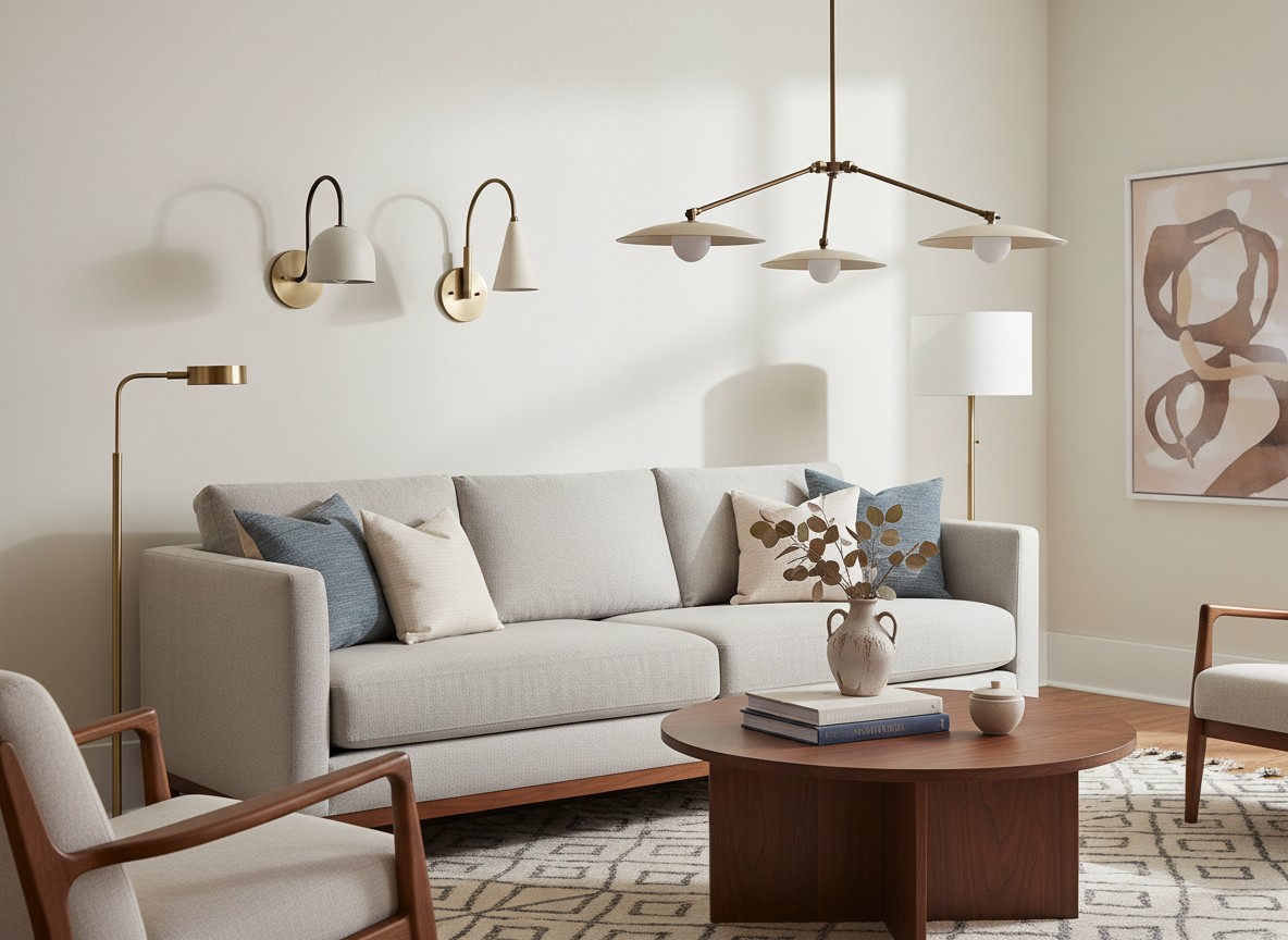 Curva Metal Collection living room scene