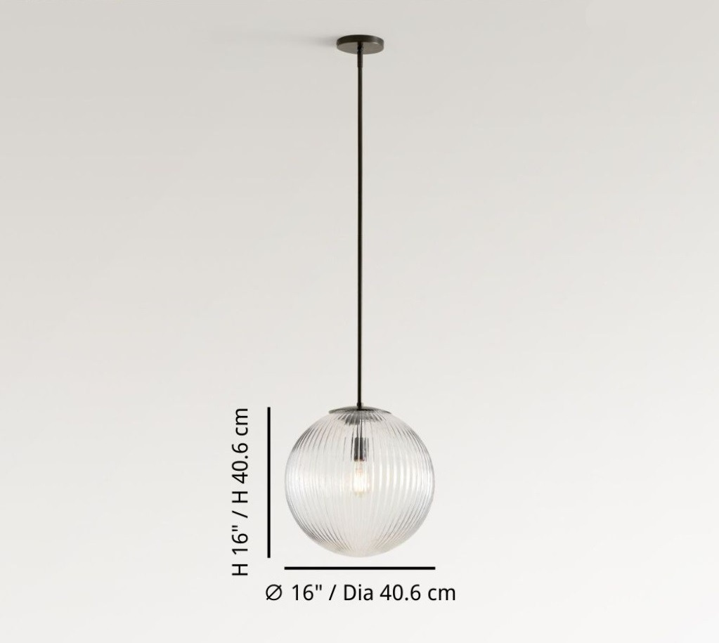 Bravira 16 inch pendant dimensions