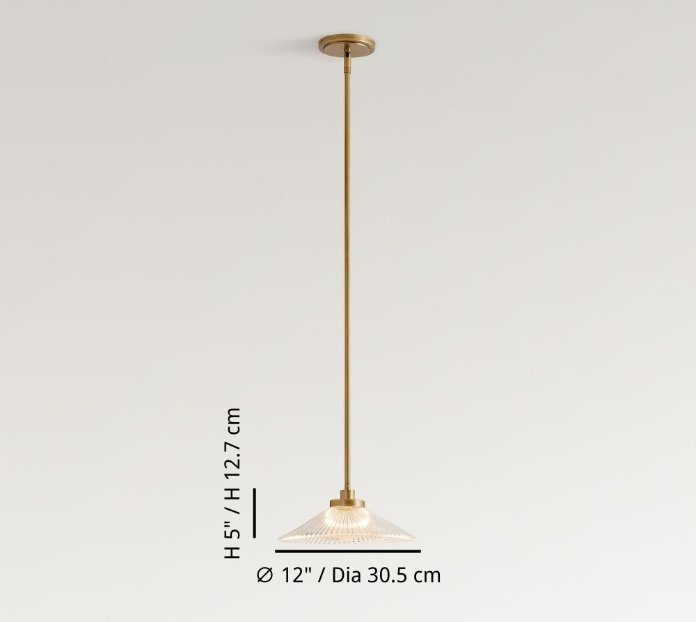 Bravira 12 inch pendant dimensions