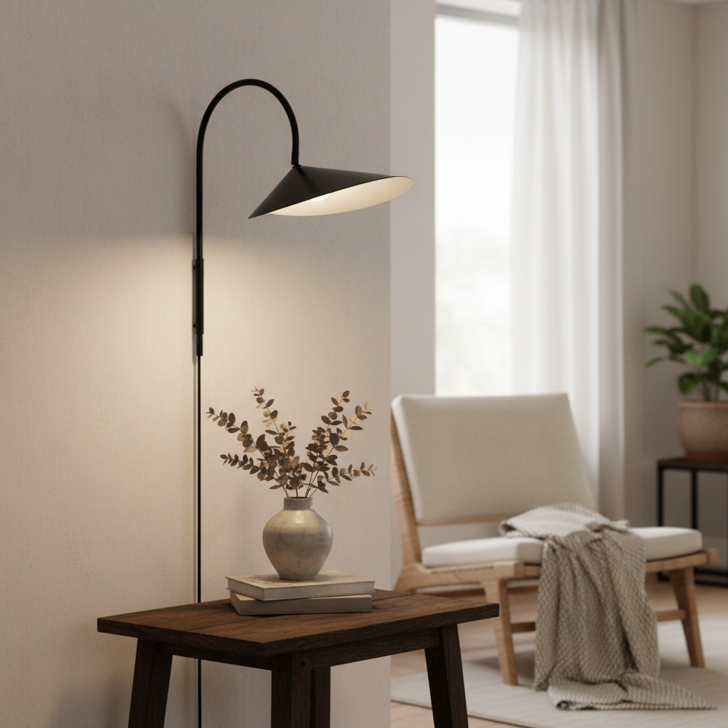 Nulavo wandlamp ingeschakeld