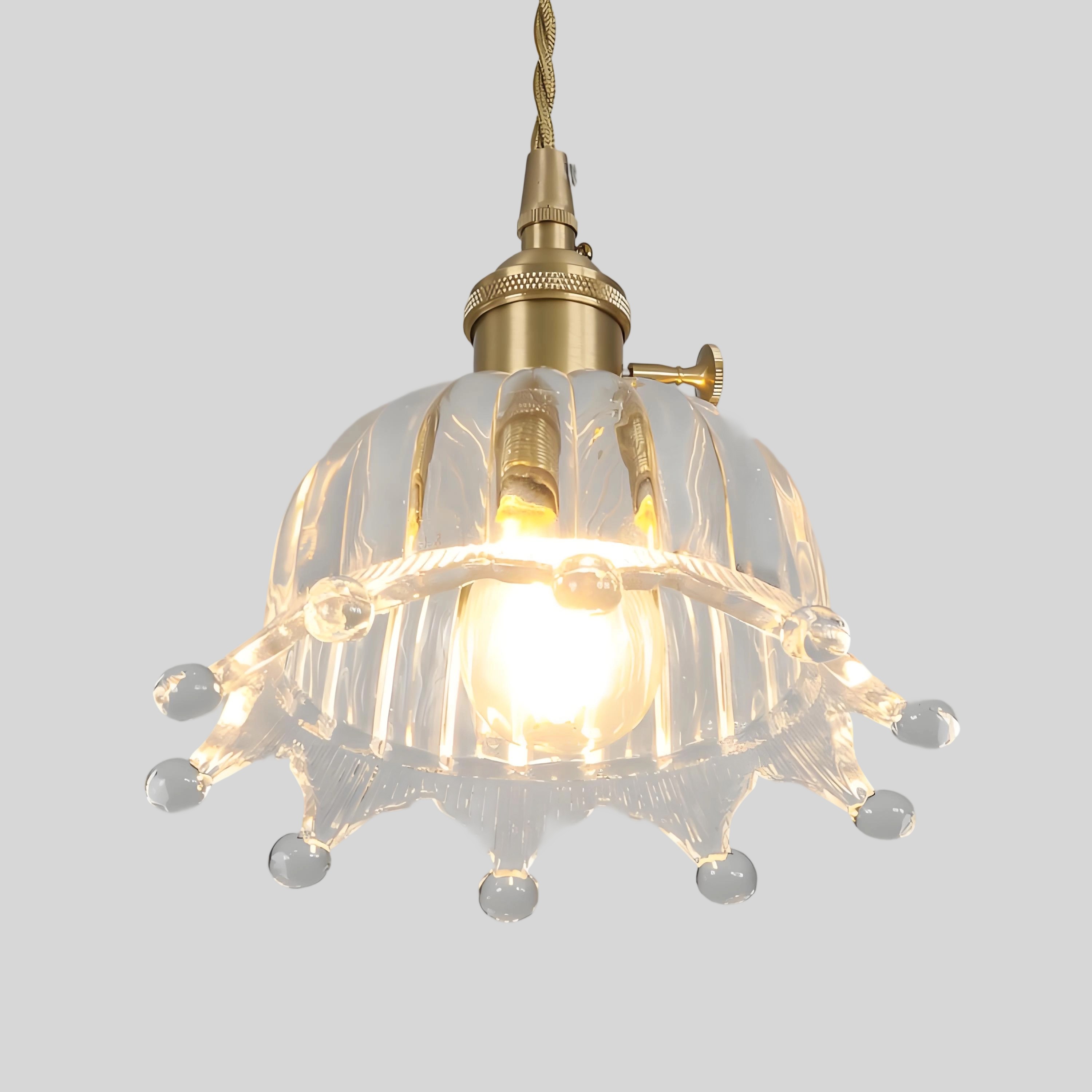 Model E dome glass pendant shade