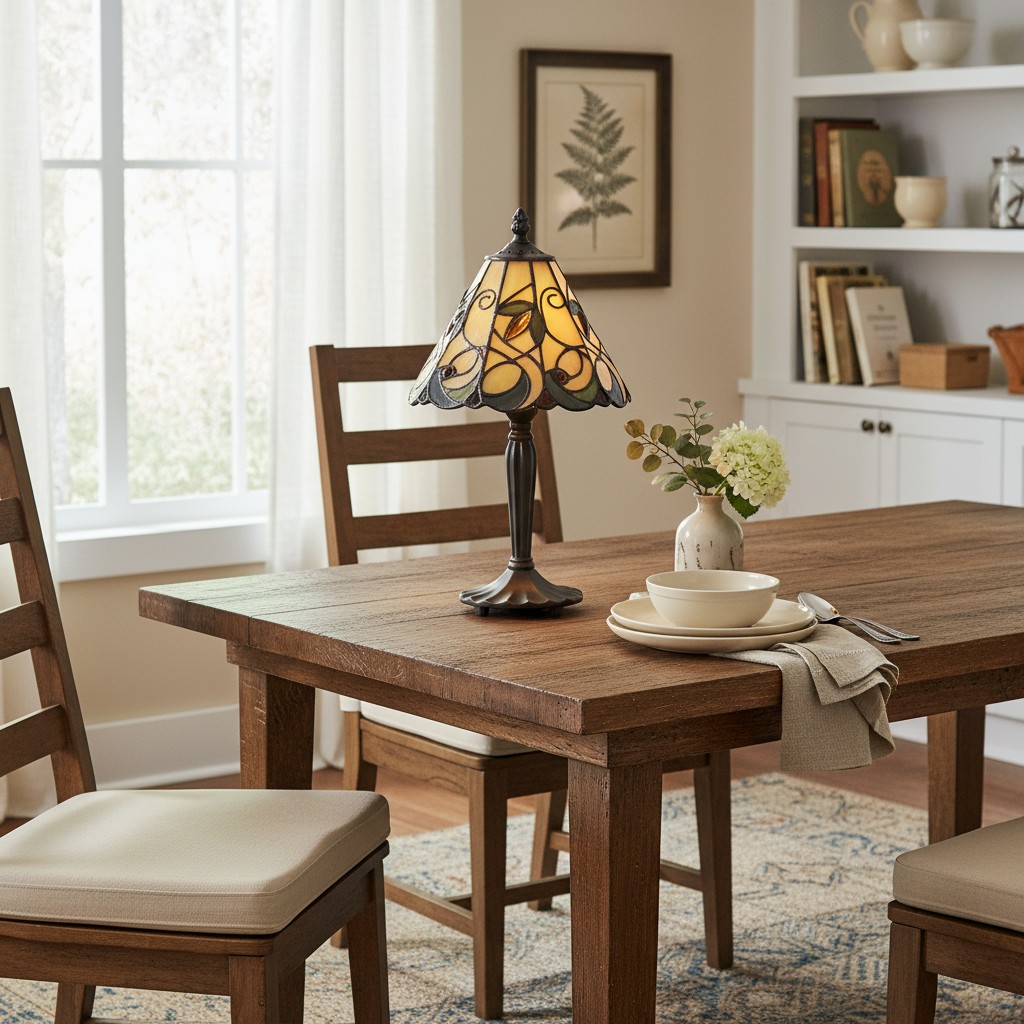 Ome Lighting Jamelia Tiffany Table Lamp - Thumbnail 2