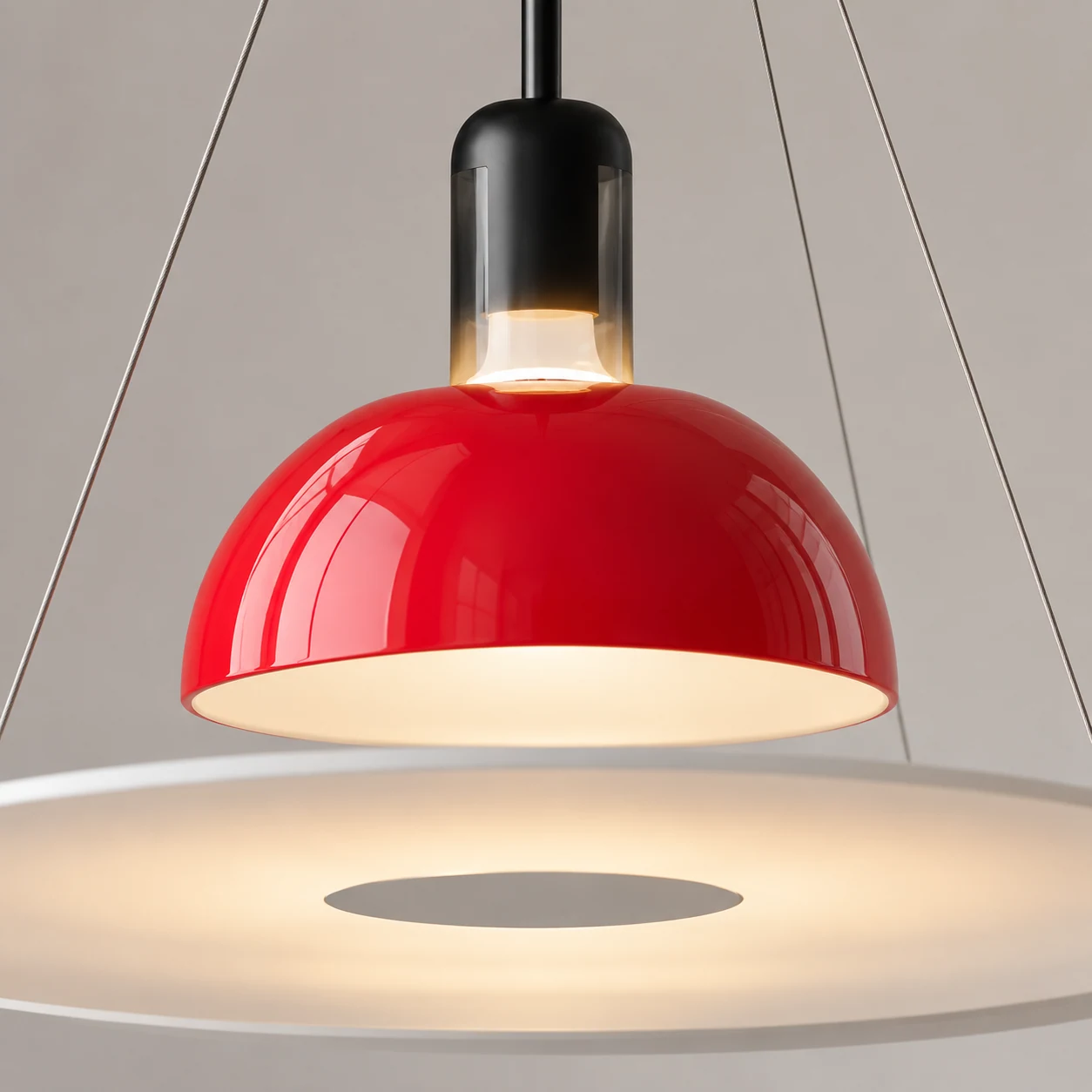 Close-up detail of the Frisbi Pendant Lamp