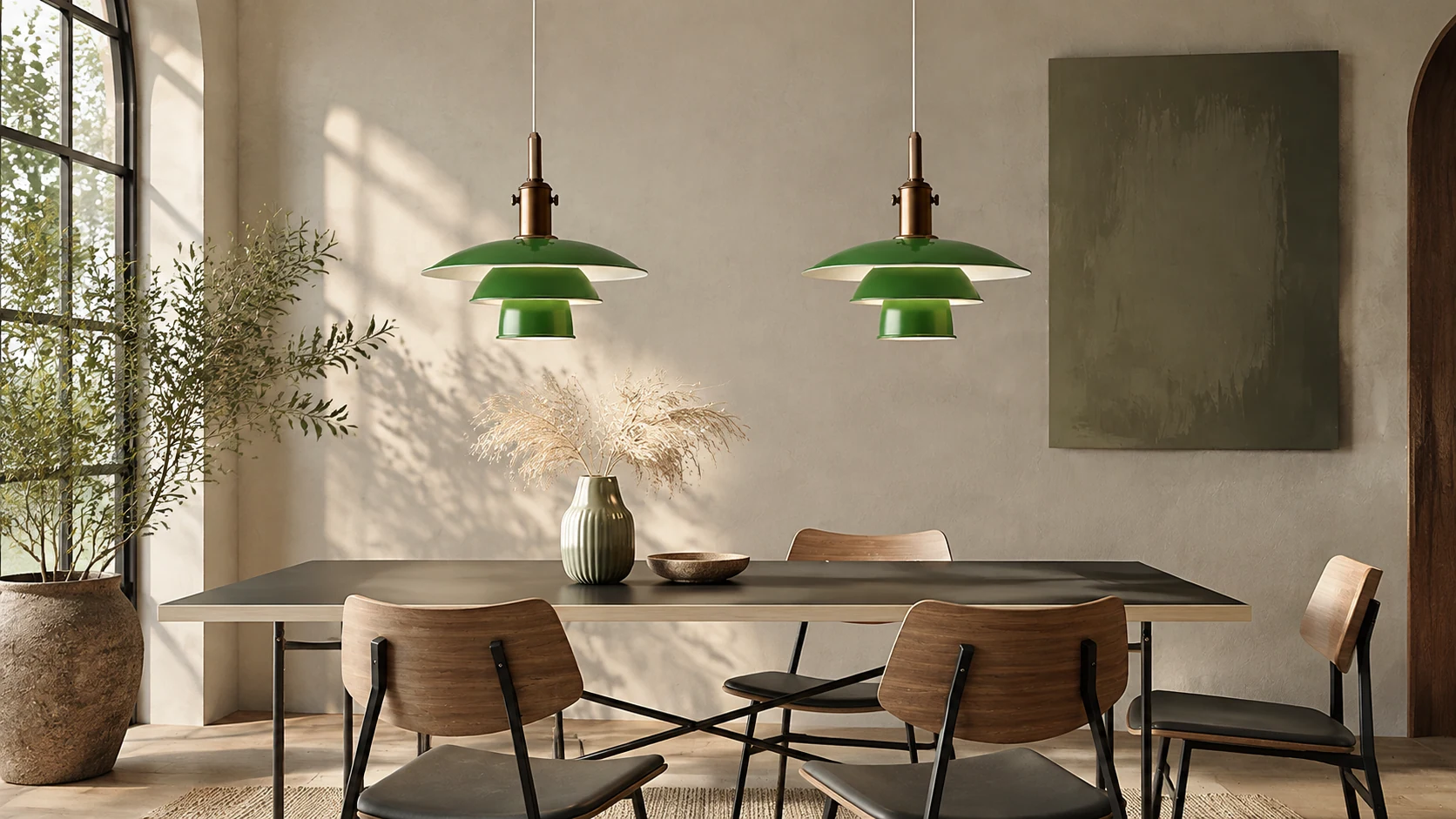Mirage Layer Pendant Lamp in a warm interior setting