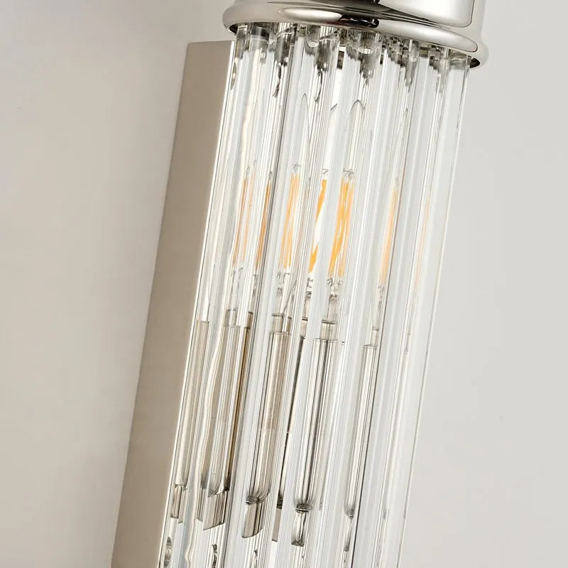 Bravira Nickel end cap and clear glass detail