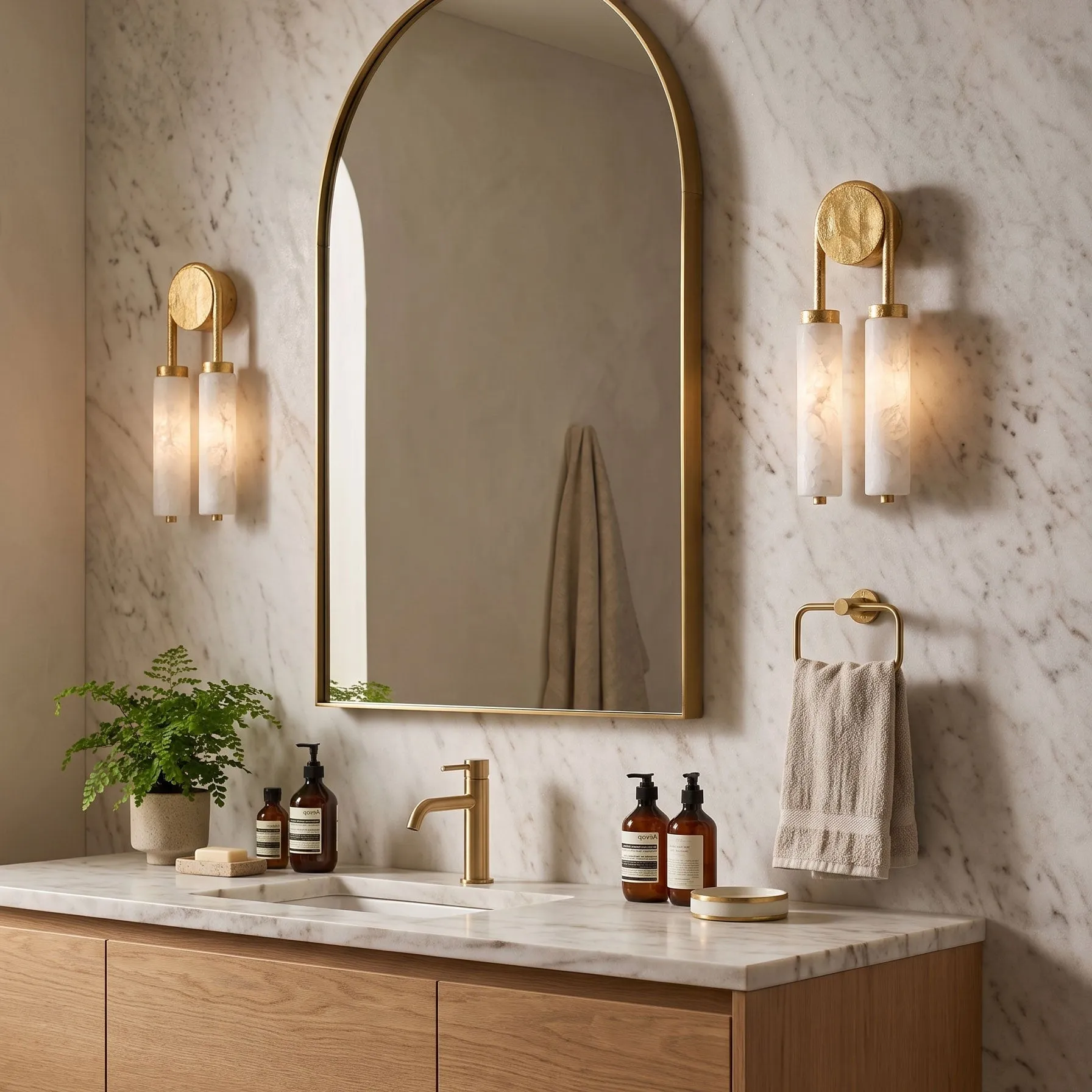 Finnian Minimalist Double Wall Sconce