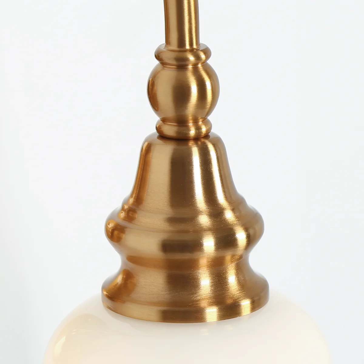 Close-up of Cassiel decorative brass metalwork