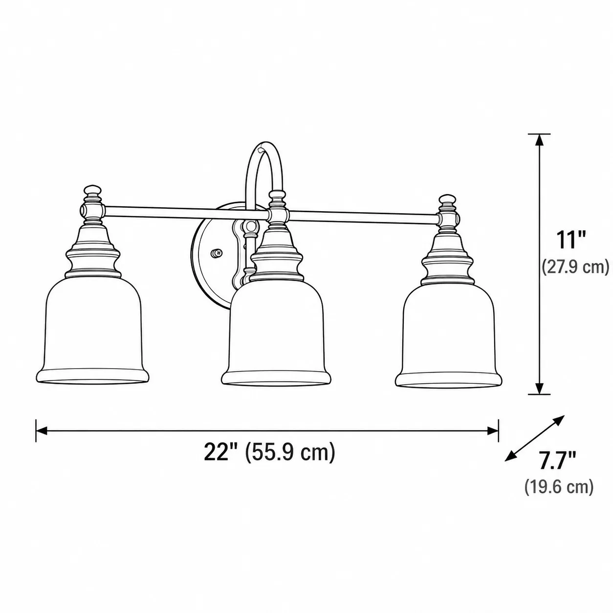 Cassiel three-light dimensions