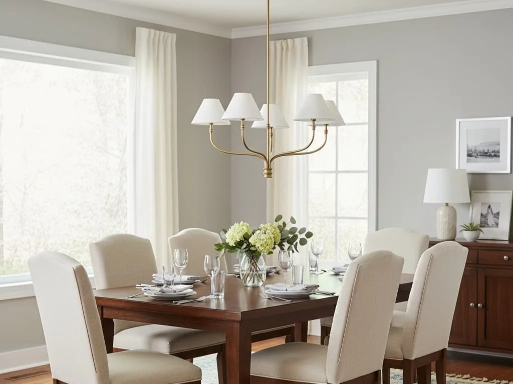 Calin chandelier above a dining table